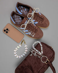 Pearl Party Whisper · Charm Trio – Phone, Bag & Shoe Charm Set