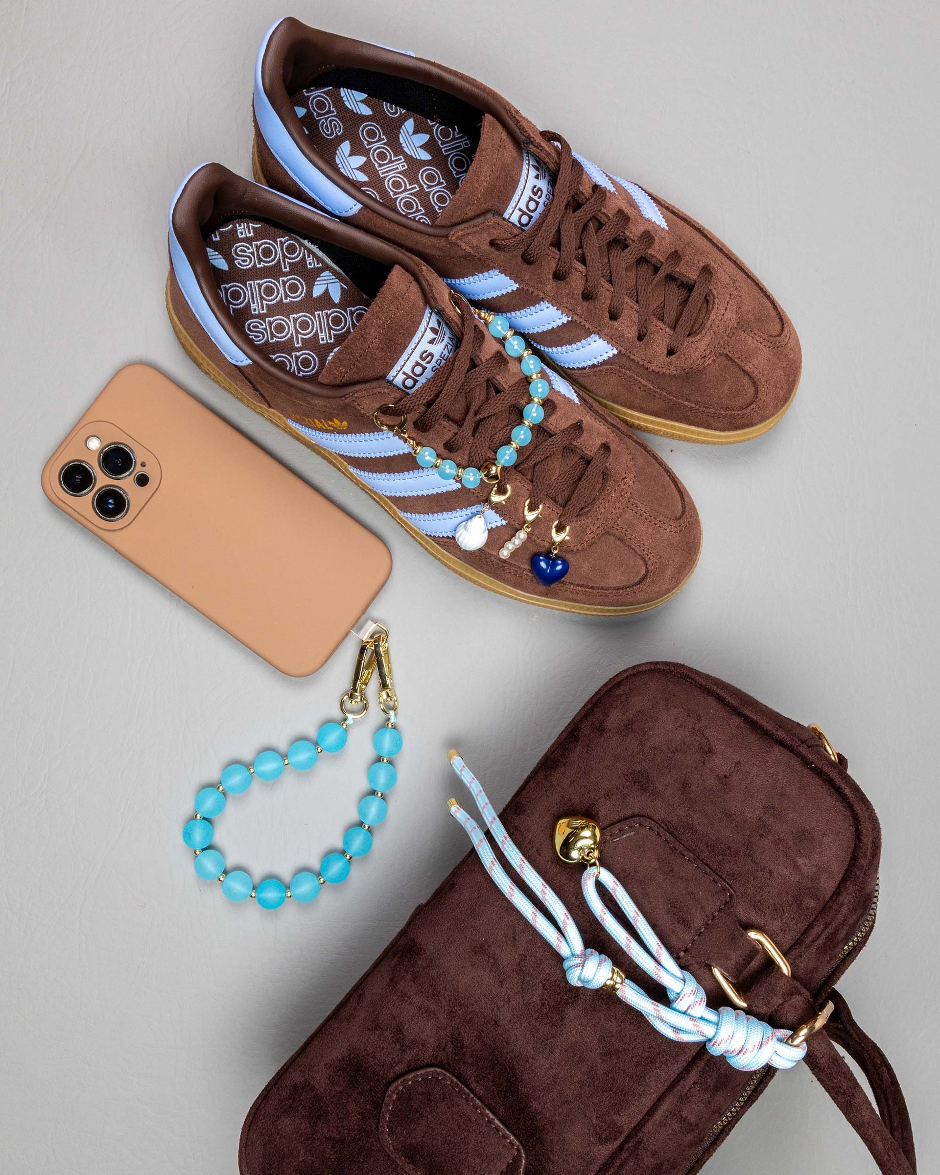 Blue Lagoon Secret· Charm Trio – Phone, Bag & Shoe Charm Set