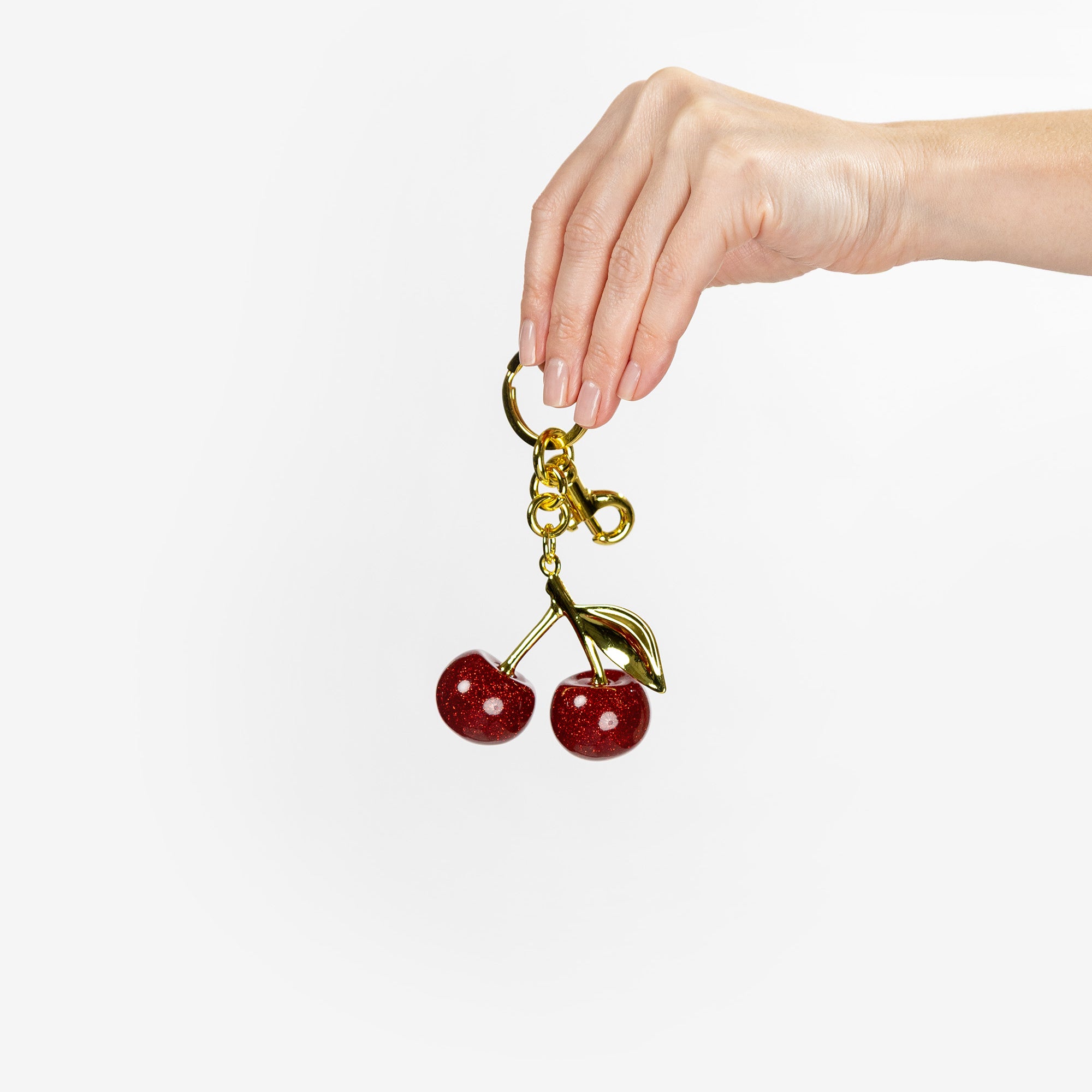 Sweet Sparkle Cherries Bag Charm
