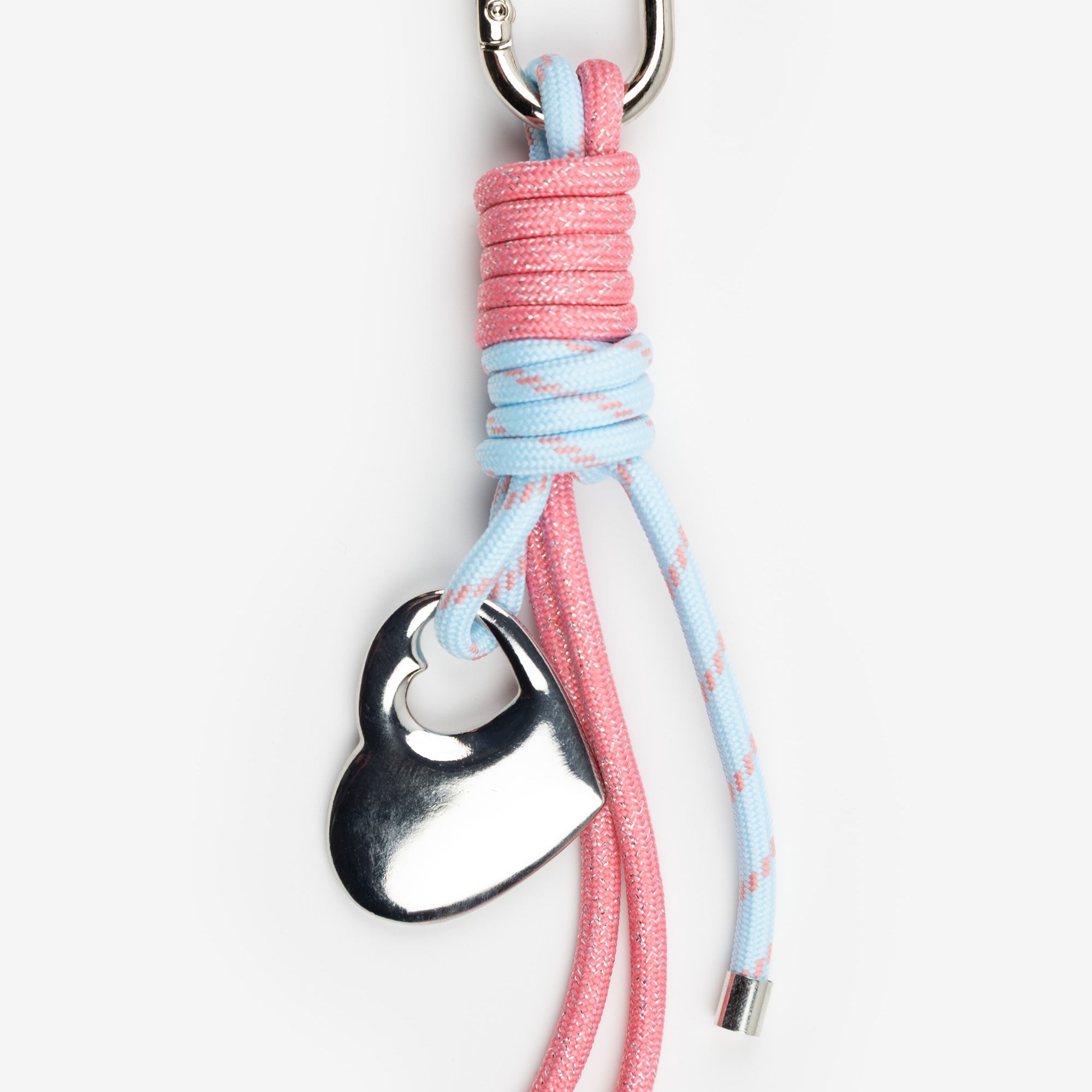 Sweet Knot Heart Bag Charm