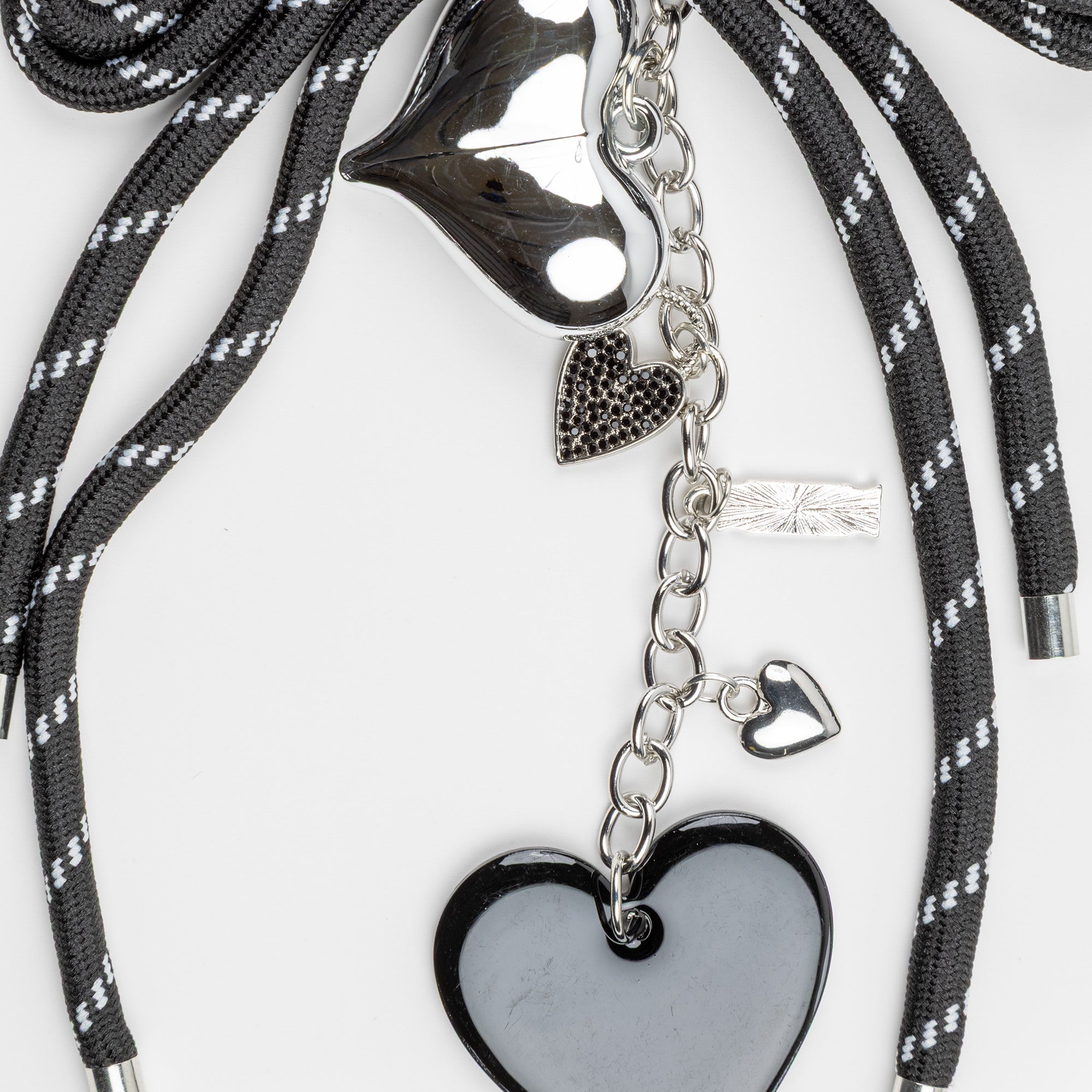 Midnight Heartfall Bag Charm