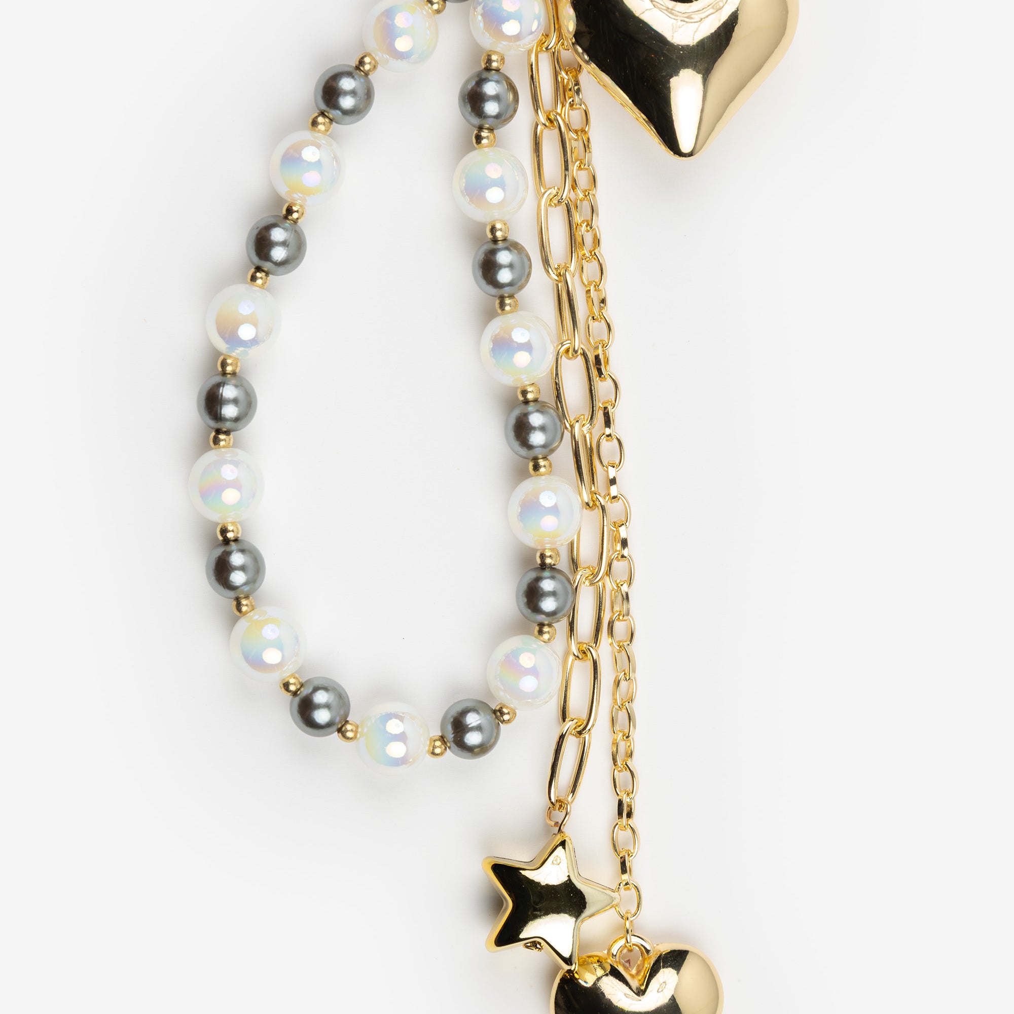 Golden Heart Glow Bag Charm