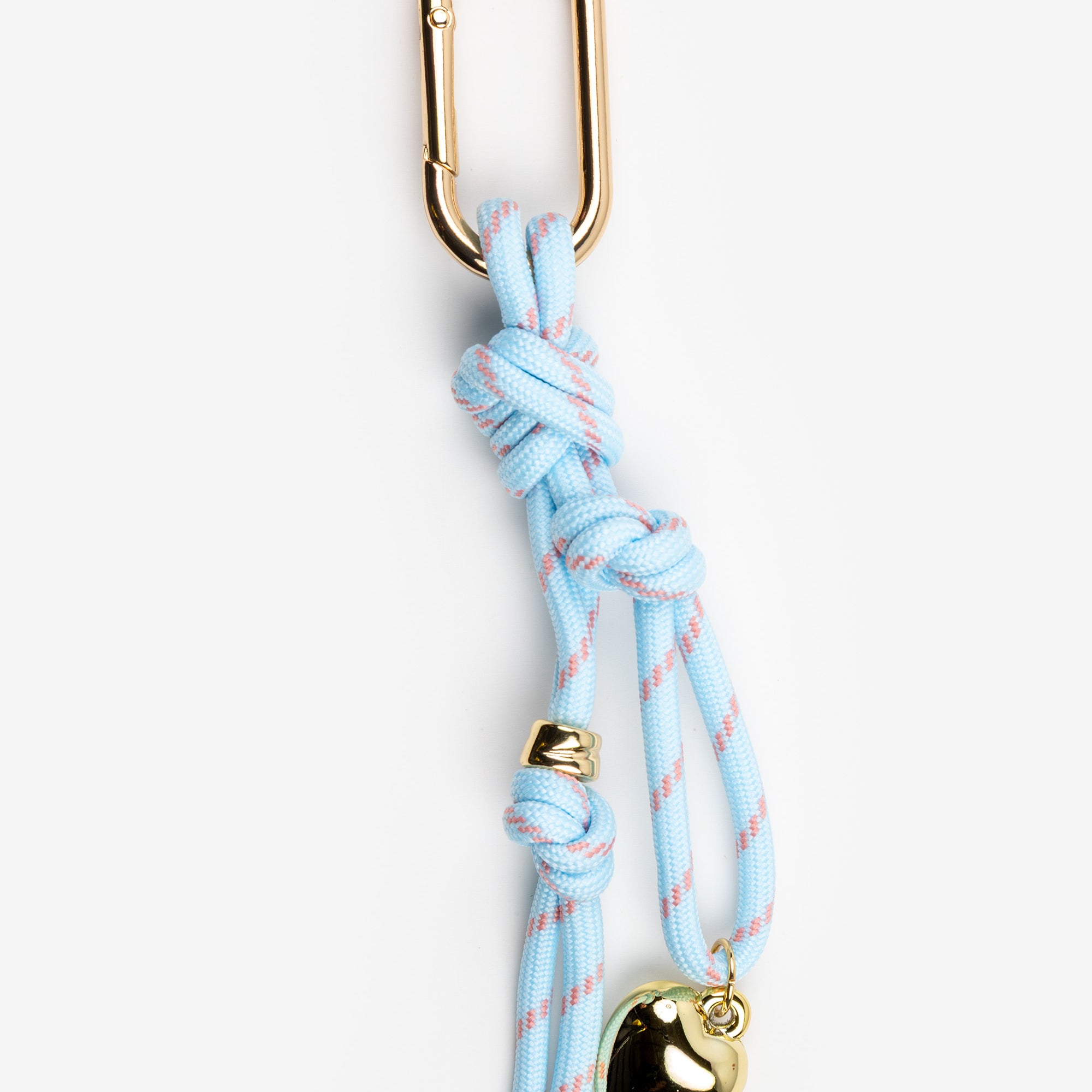 Cloudy Knot Heart Bag Charm
