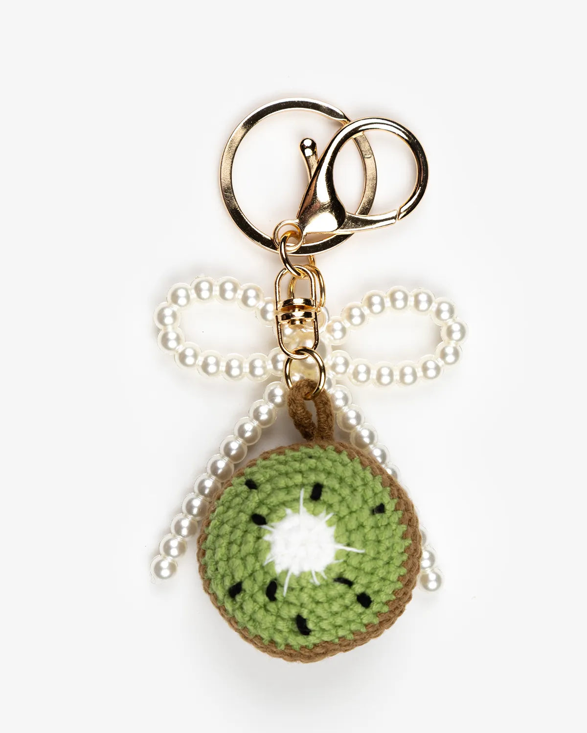 Kiwi Pearl Bows · Charm Trio — Phone, Bag & Shoe Charm Set
