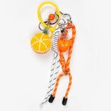 Orange Slice & Yellow Hearts · Charm Trio — Phone, Bag & Shoe Charm Set