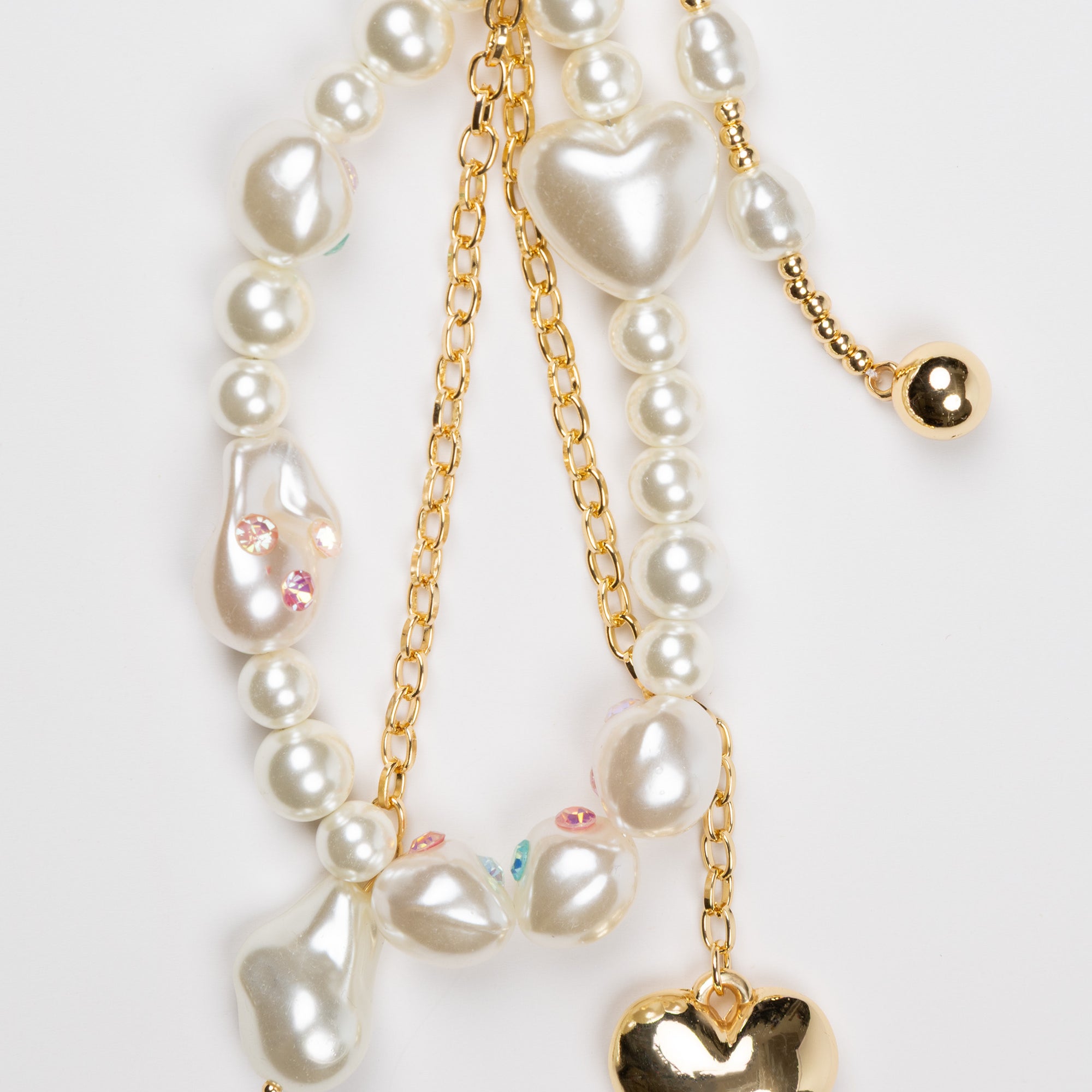 Pearly Heart Parade Bag Charm