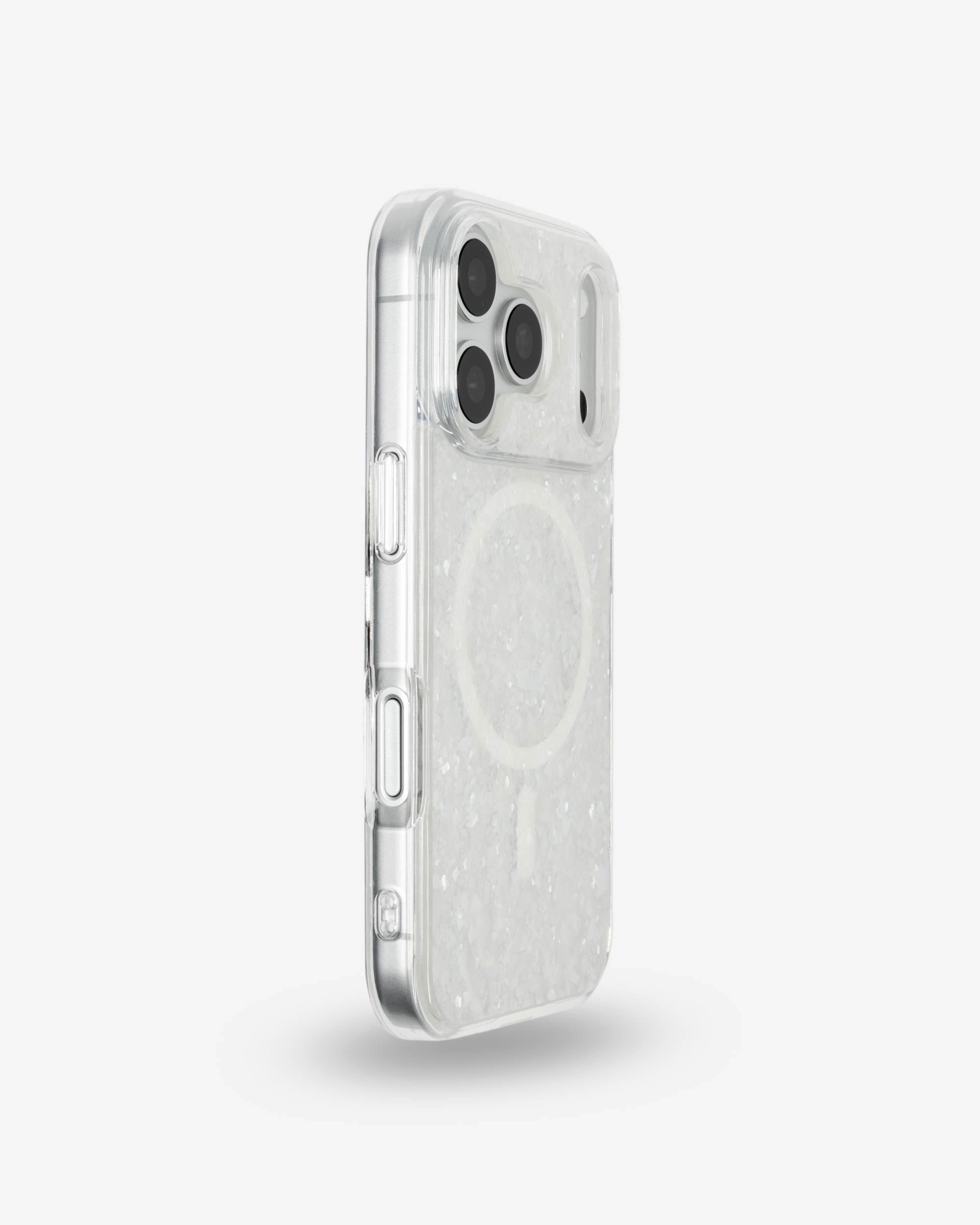 Snow Pearl iPhone Case, right side view