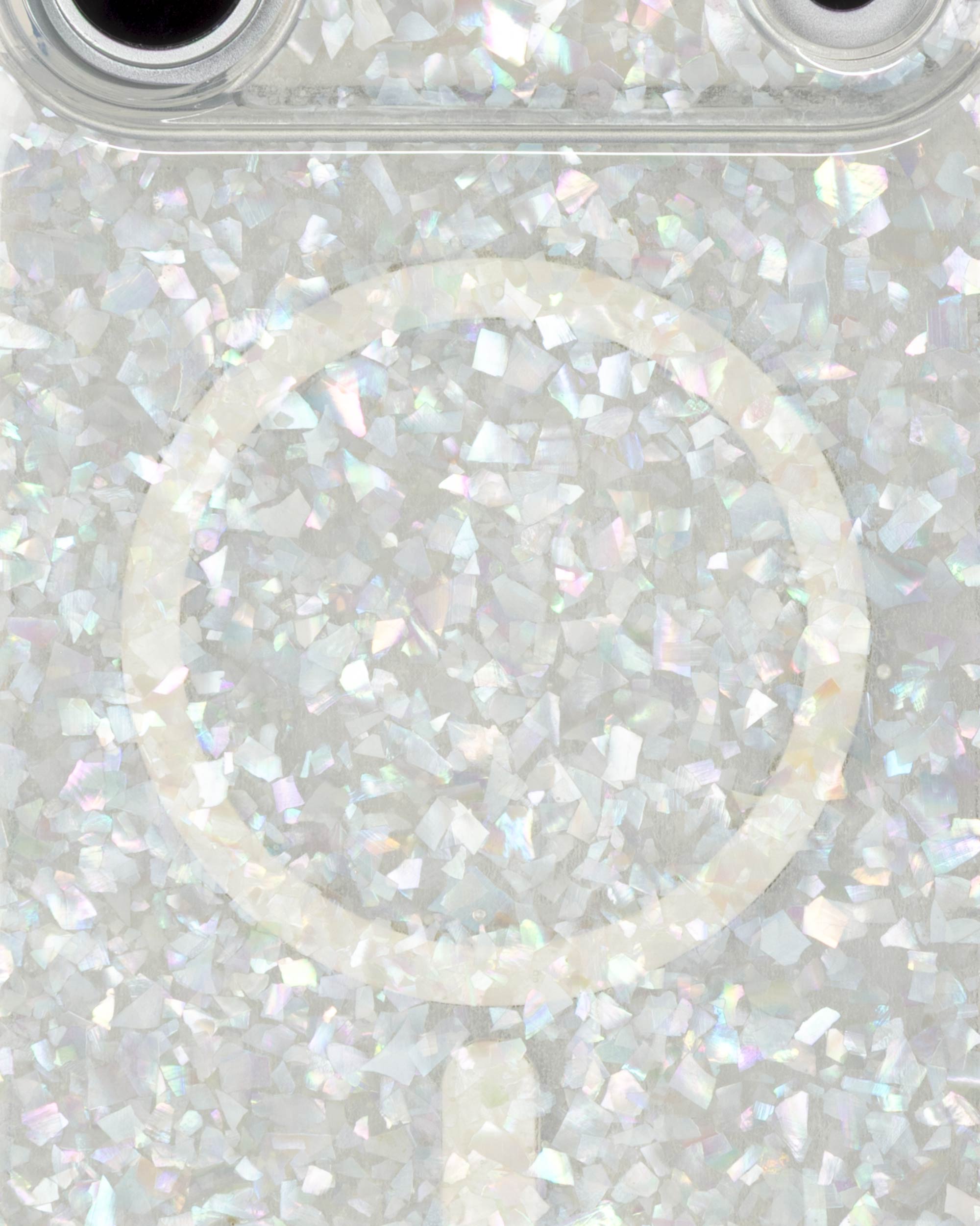 Snow Pearl iPhone Case, close-up of the finish
