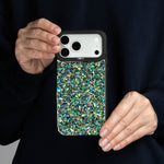 Abalone Pearl iPhone Case held in both hands, iPhone 17 Pro Max