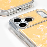 Apricot Shell iPhone Case, close-up of the camera surround and bottom edge