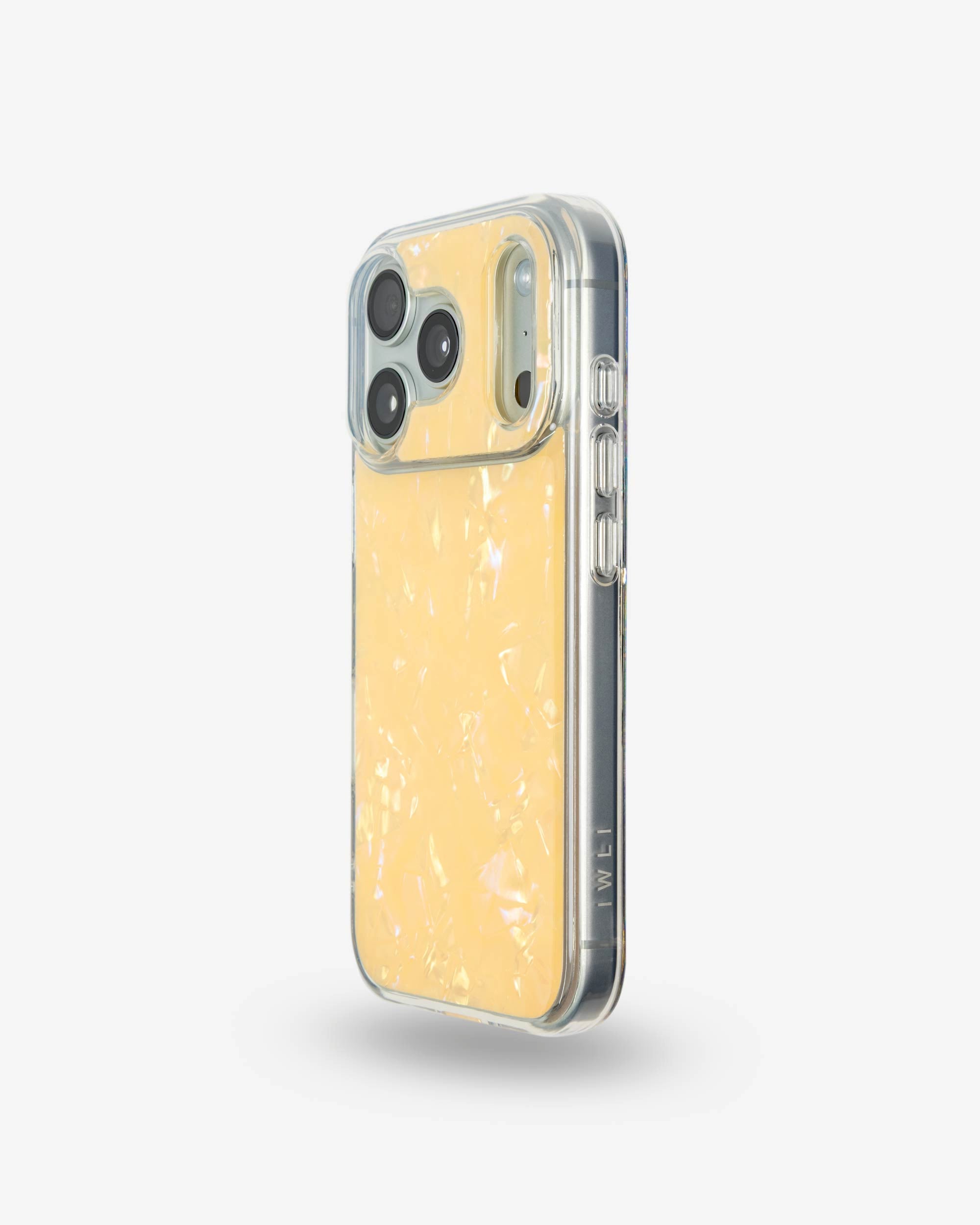 Apricot Shell iPhone Case, left side view