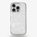 White Shell iPhone Case, iPhone 16 Pro