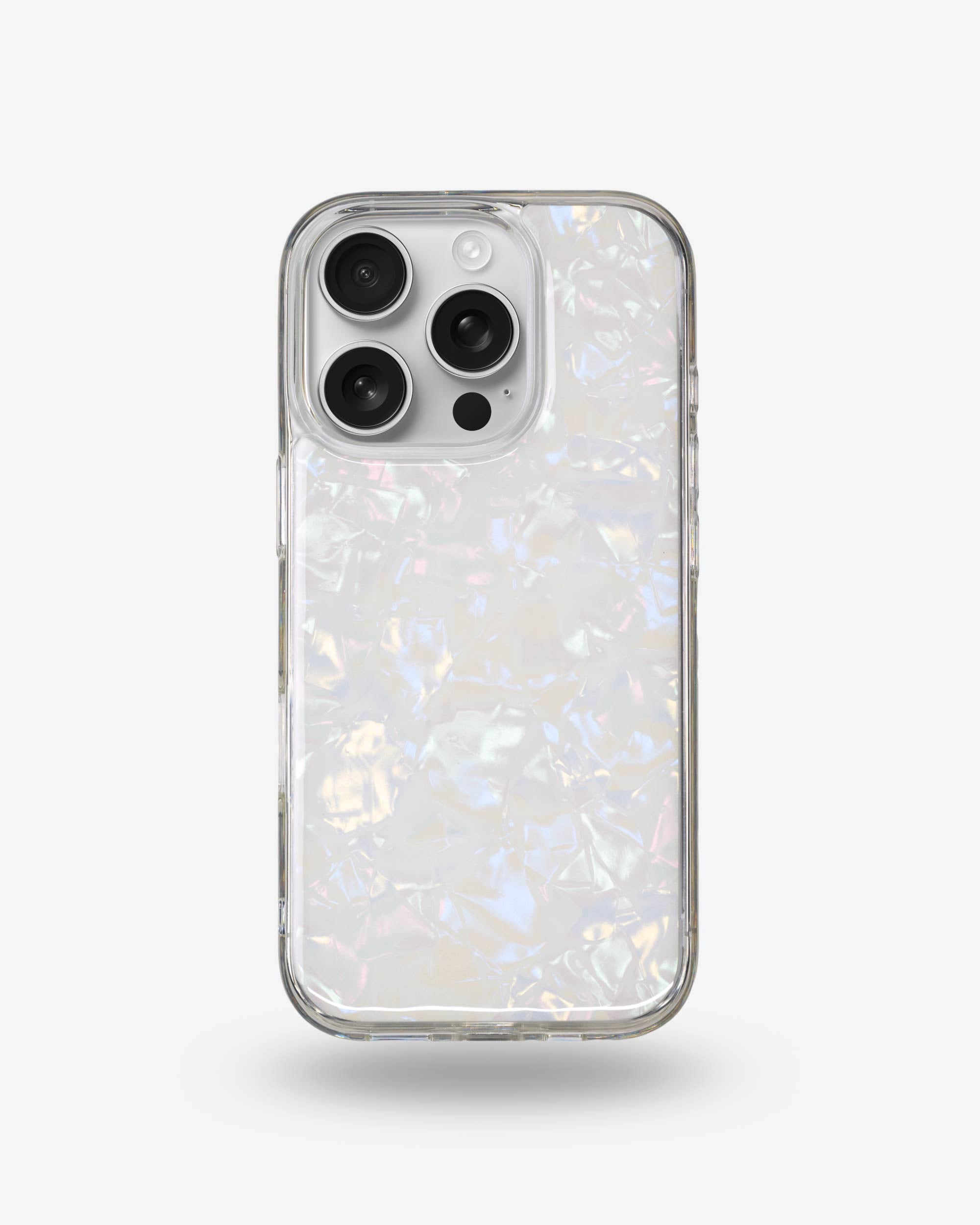 White Shell iPhone Case, iPhone 16 Pro