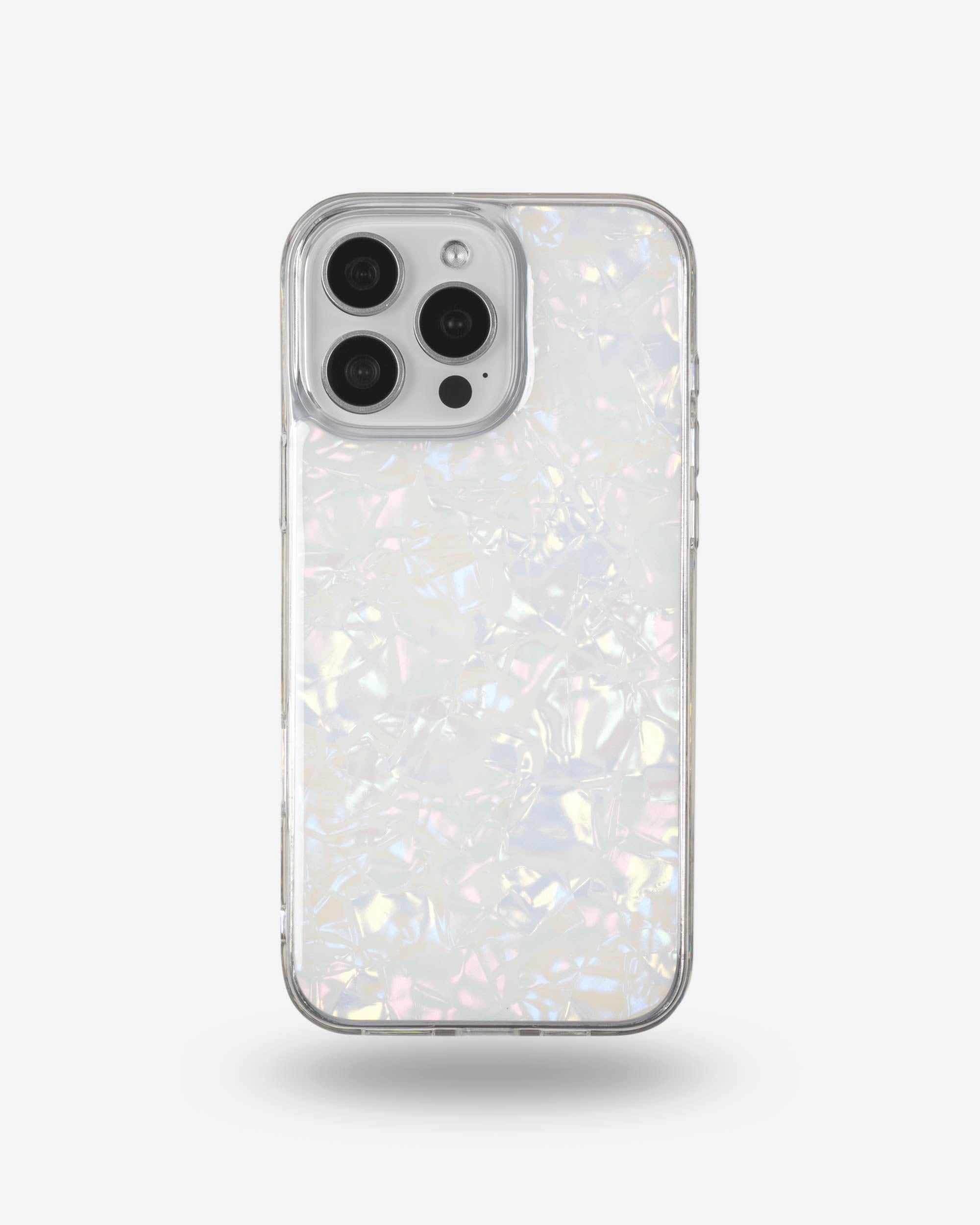 White Shell iPhone Case, iPhone 16 Pro Max