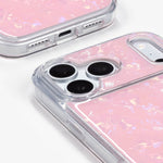 Pink Shell iPhone Case, close-up of the camera surround and bottom edge