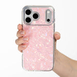 Pink Shell iPhone Case held in hand, iPhone 17 Pro Max