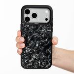 Black Shell iPhone Case held in hand, iPhone 17 Pro Max