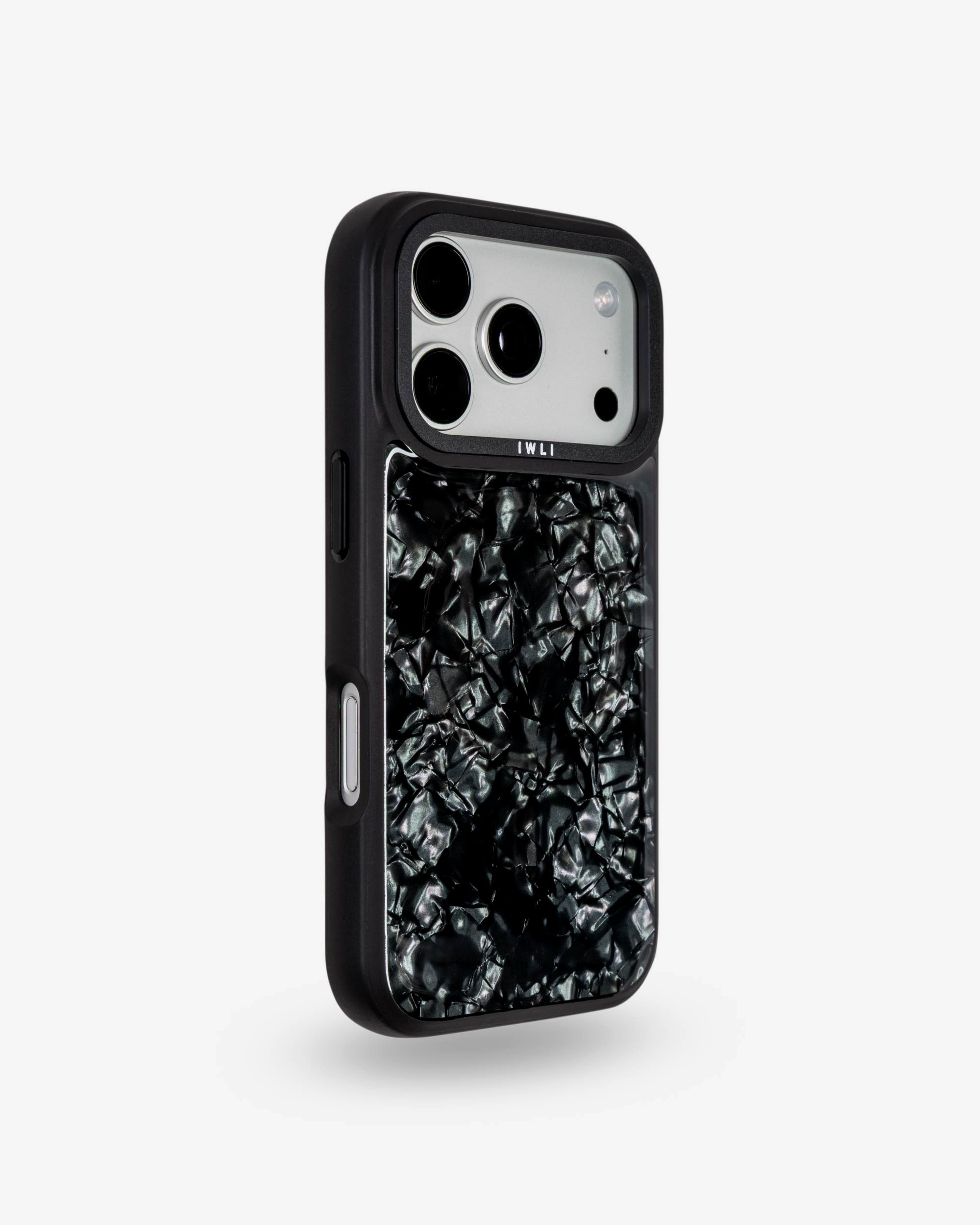 Black Shell iPhone Case, right side view
