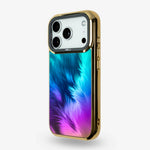 Peacock Feather Holo iPhone Case, left side view