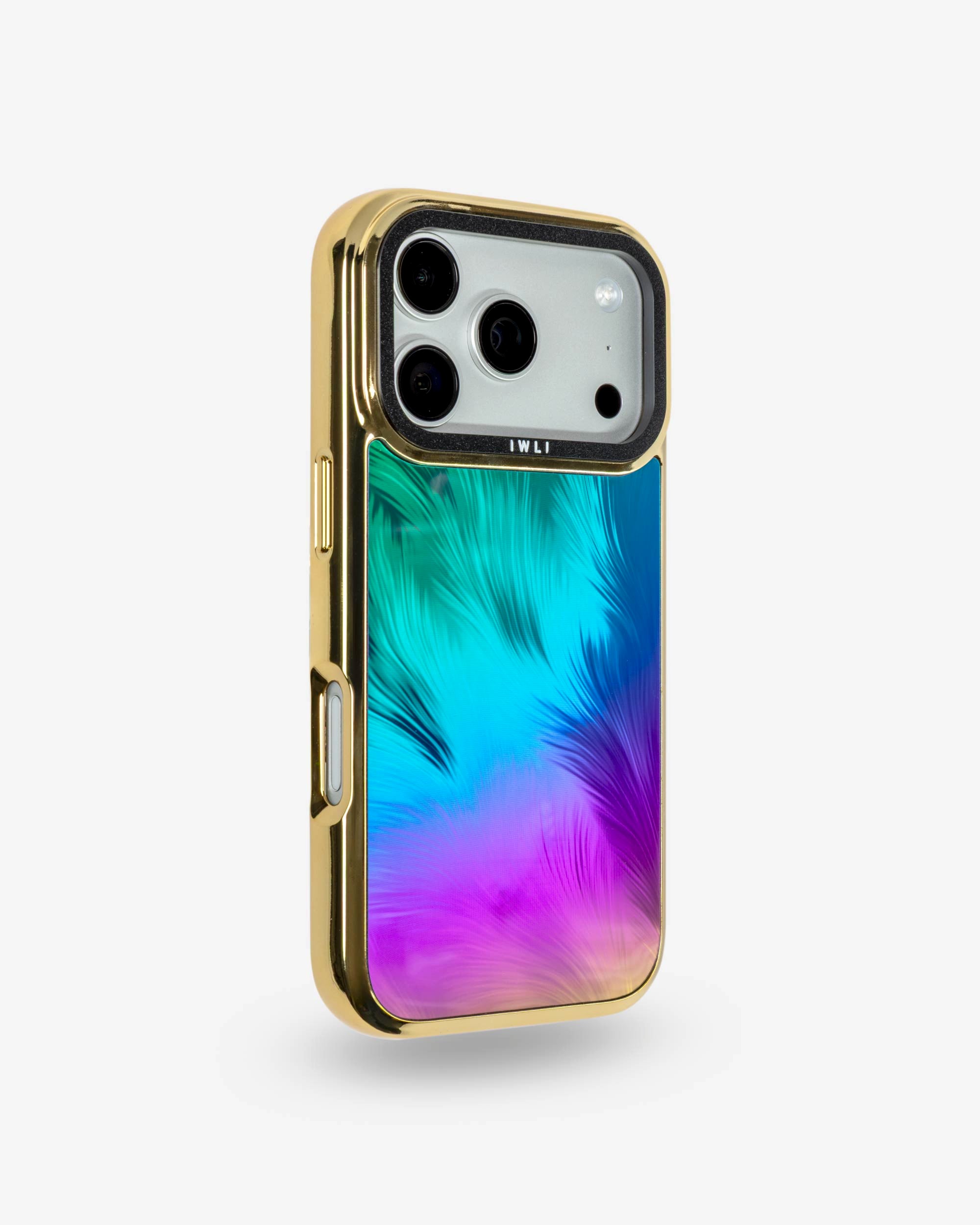 Peacock Feather Holo iPhone Case, right side view