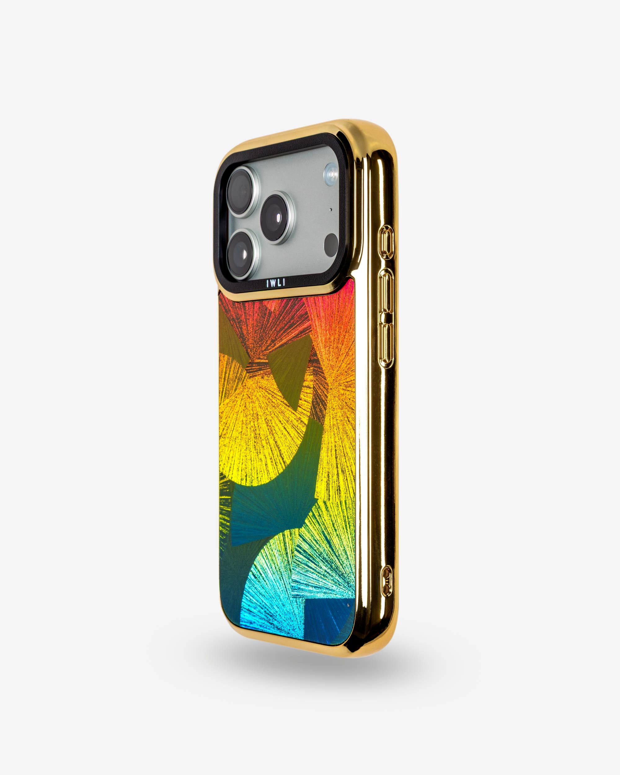 Sunset Fan Holo iPhone Case, left side view