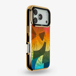 Sunset Fan Holo iPhone Case, right side view