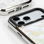 Pastel Petal Holo iPhone Case, close-up of the camera surround and bottom edge