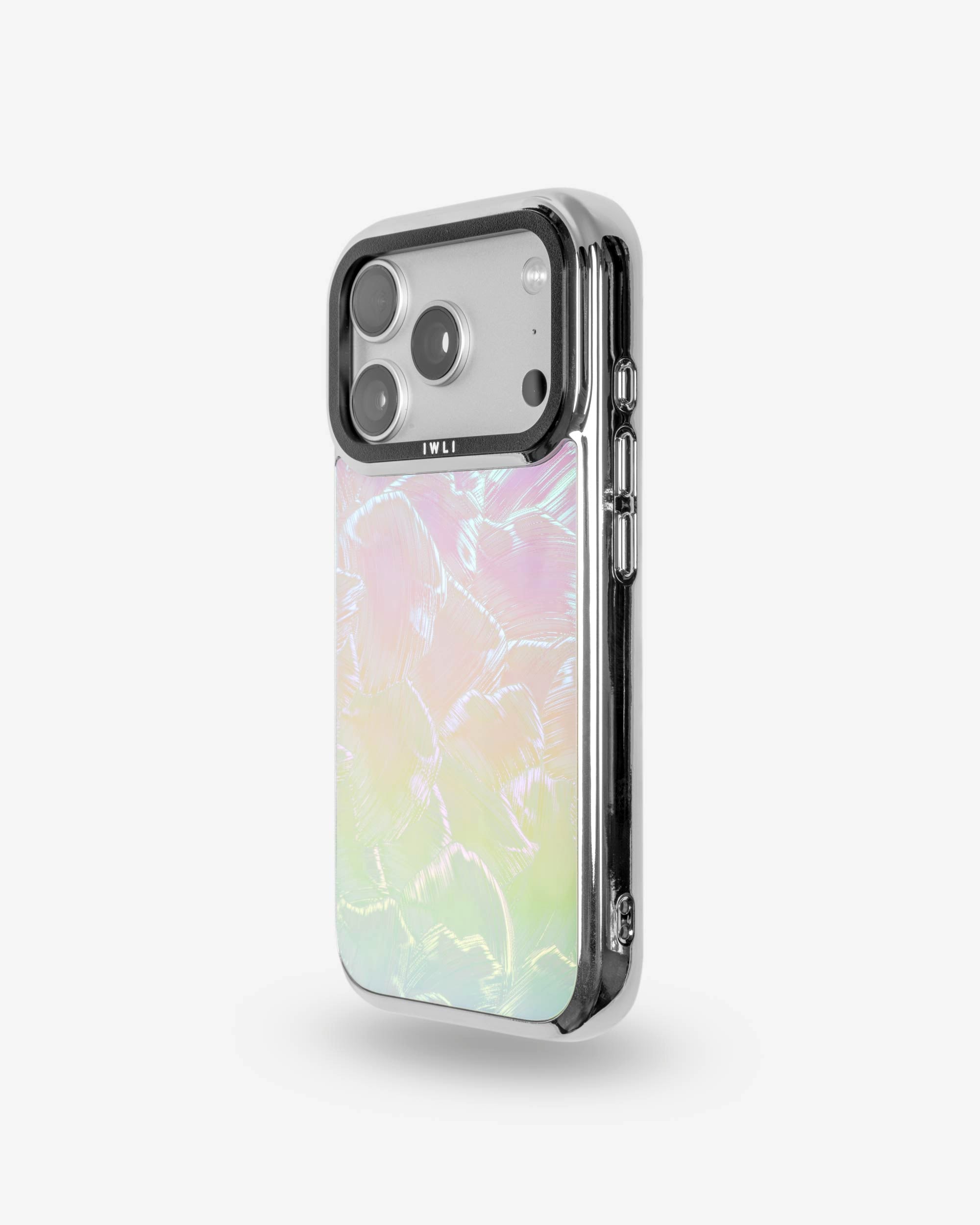 Pastel Petal Holo iPhone Case, left side view
