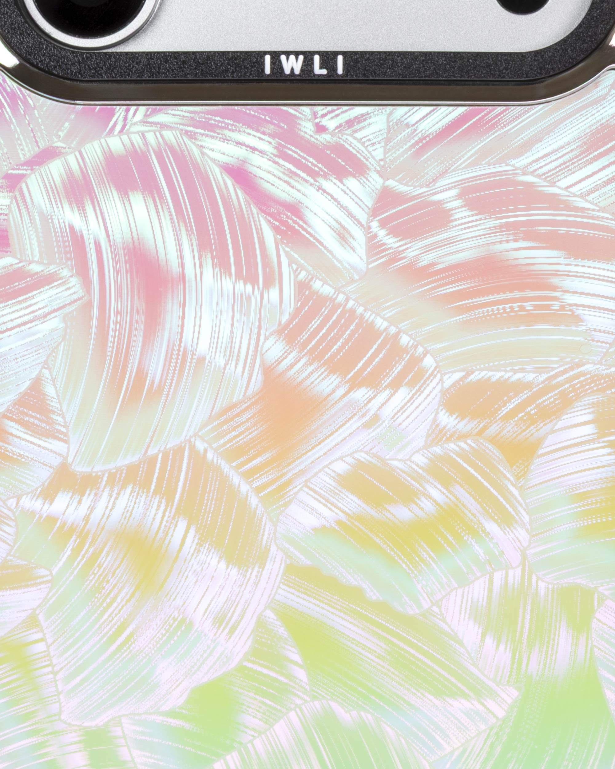 Pastel Petal Holo iPhone Case, close-up of the finish