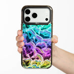 Mermaid Scale Holo iPhone Case held in hand, iPhone 17 Pro Max