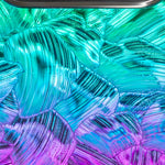 Mermaid Scale Holo iPhone Case, close-up of the finish