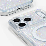 Opal Sparkle iPhone Case, close-up of the camera surround and bottom edge