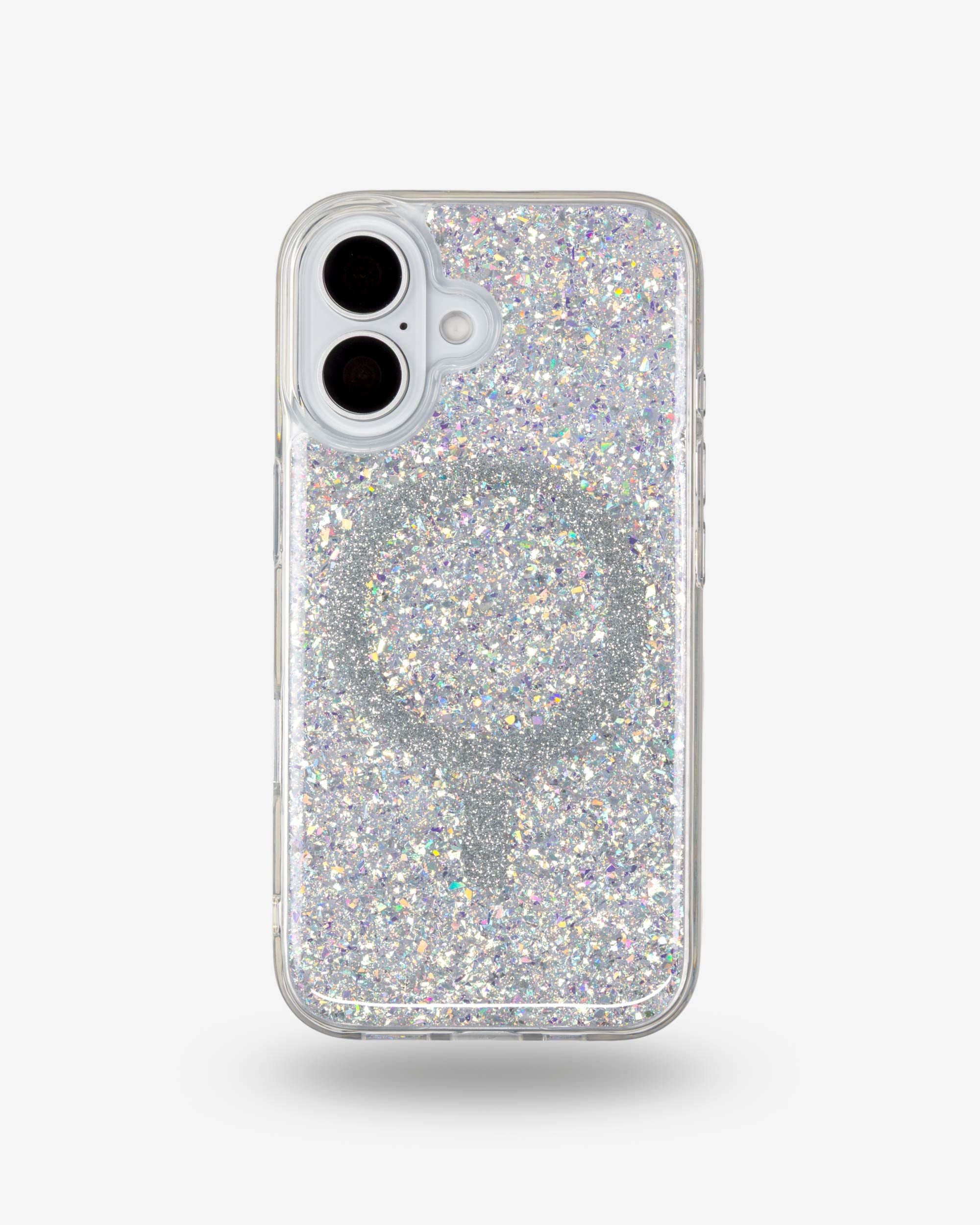 Silver Sparkle iPhone Case, iPhone 16