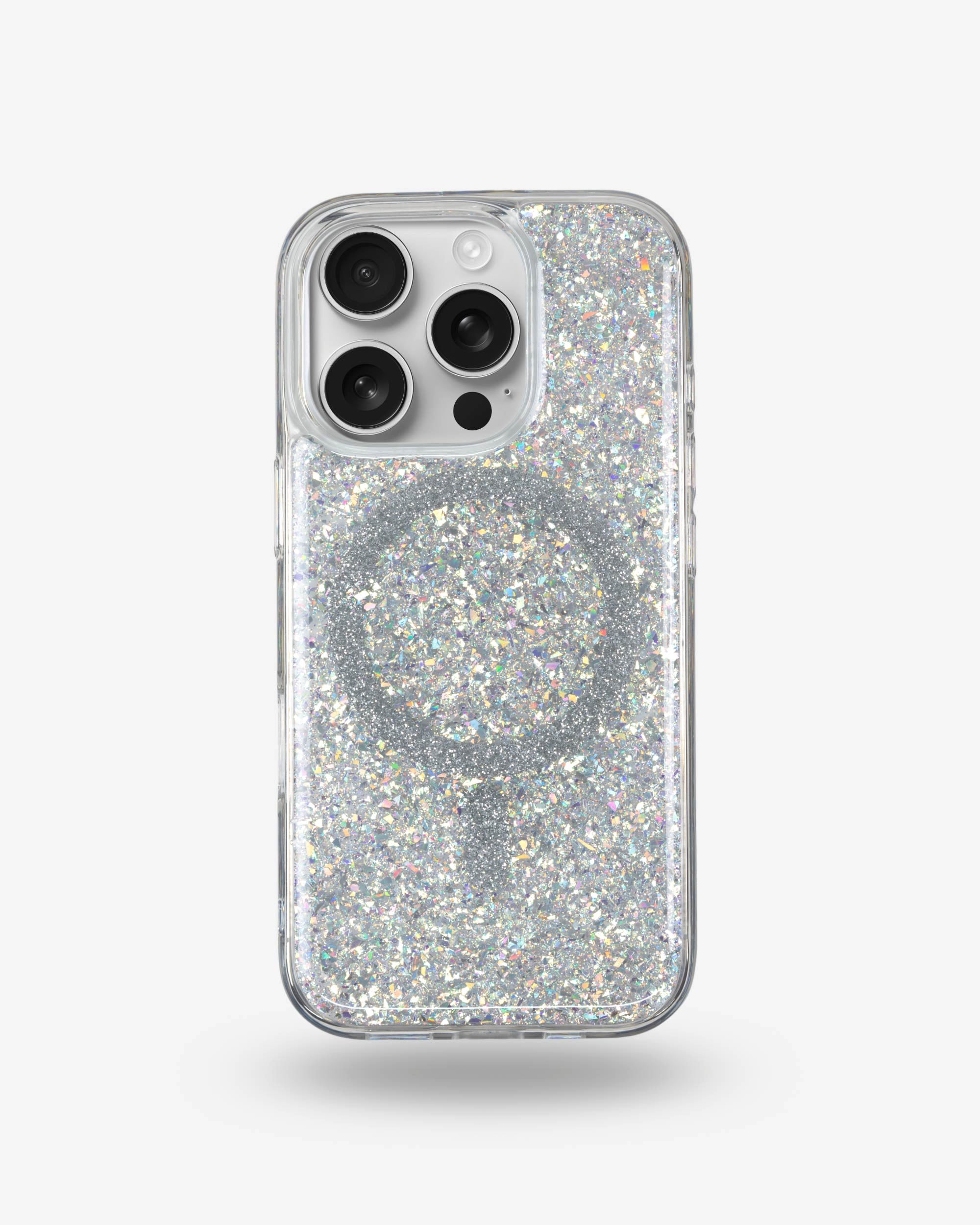 Silver Sparkle iPhone Case, iPhone 16 Pro