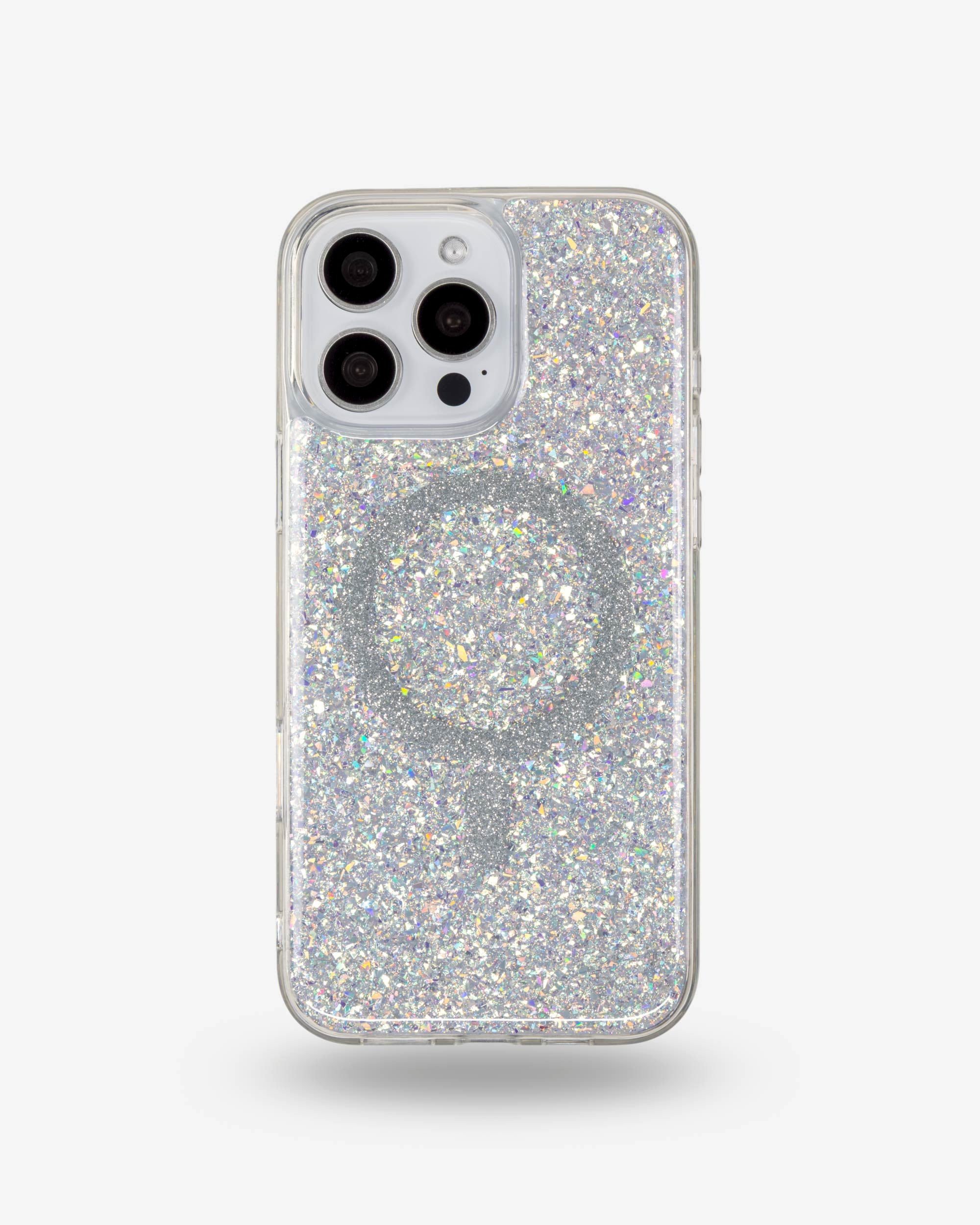 Silver Sparkle iPhone Case, iPhone 16 Pro Max