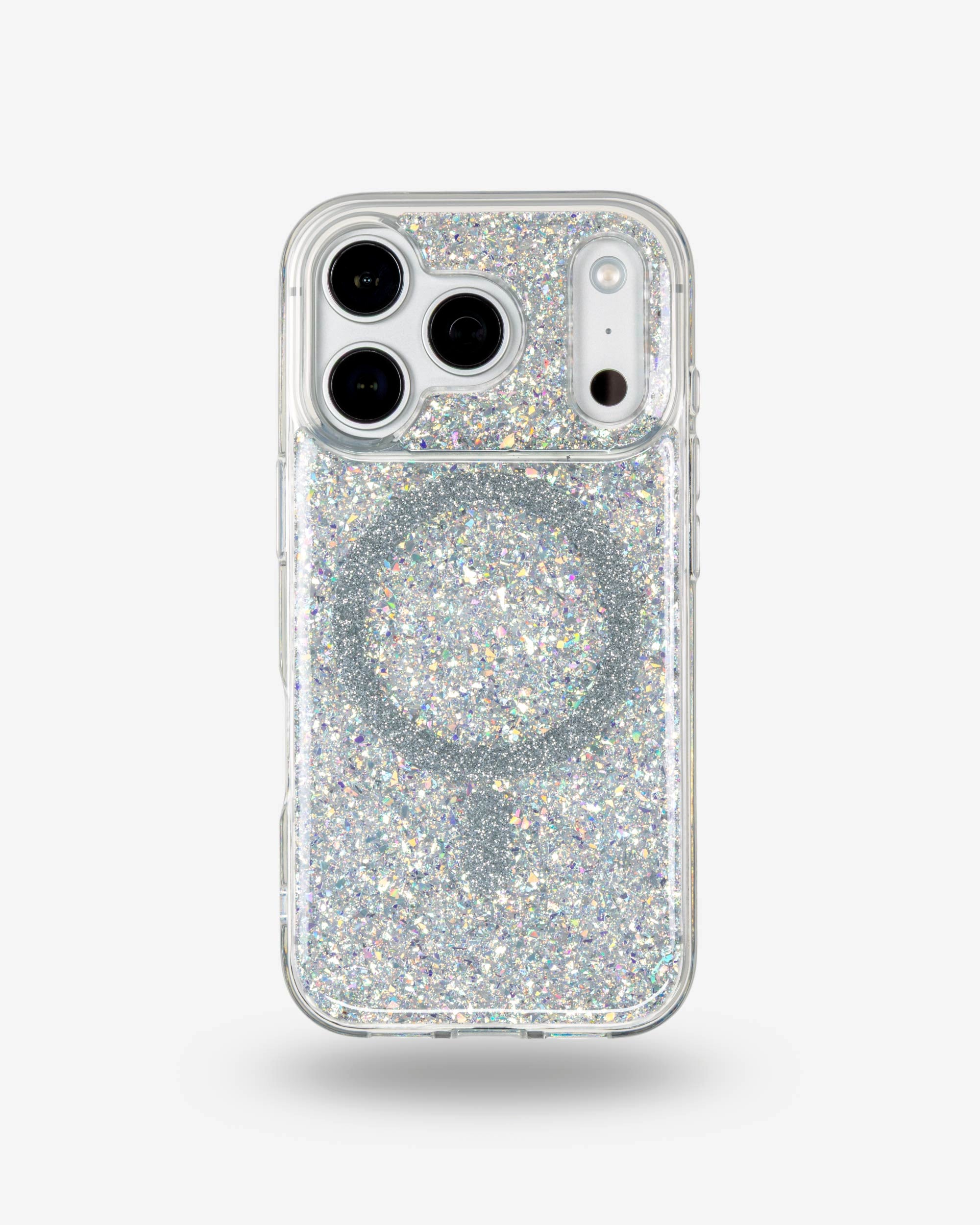 Silver Sparkle iPhone Case, iPhone 17 Pro
