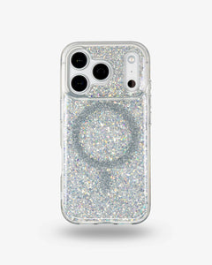 Silver Sparkle iPhone Case, iPhone 17 Pro