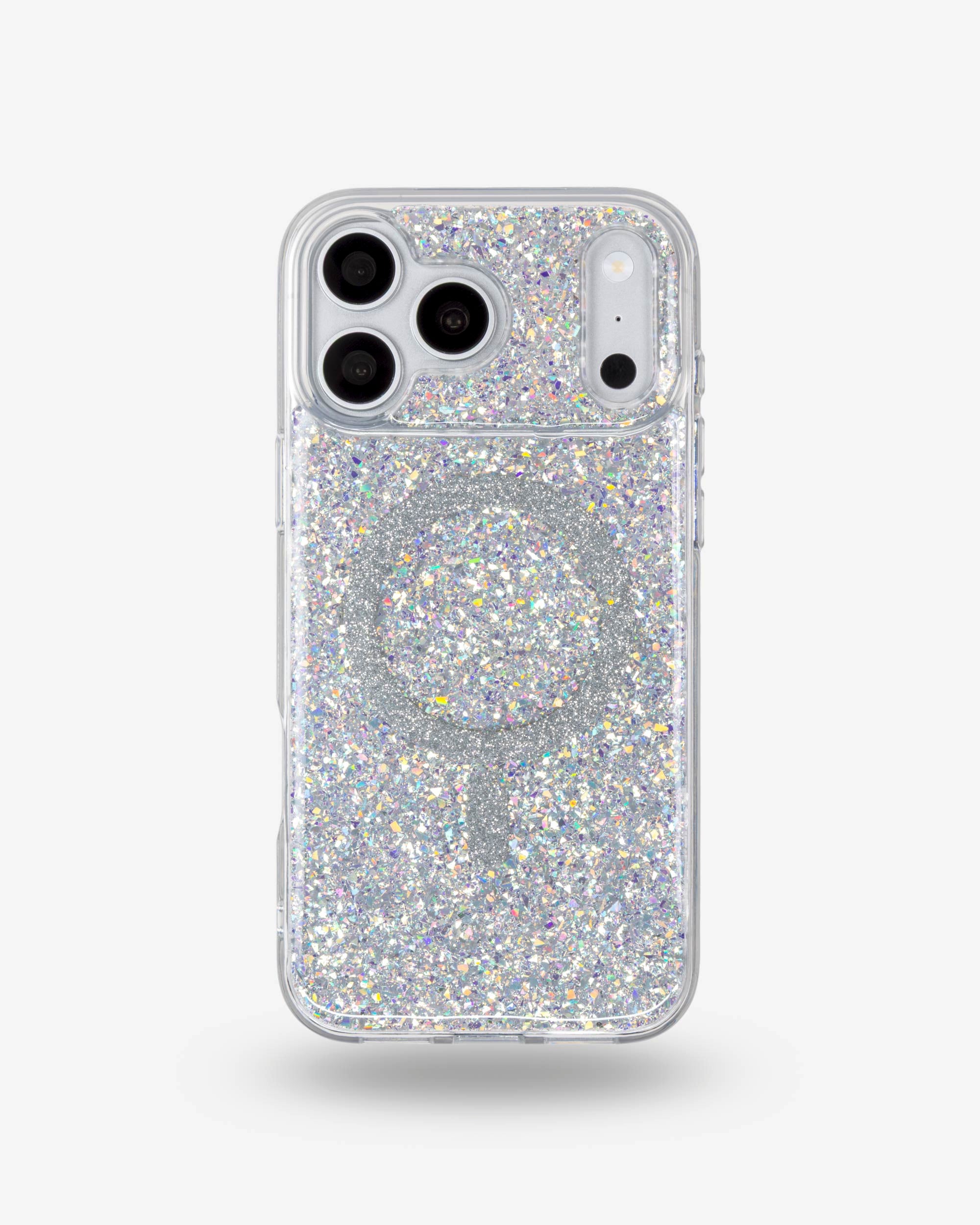 Silver Sparkle iPhone Case, iPhone 17 Pro Max