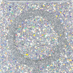 Silver Sparkle iPhone Case, close-up of the finish