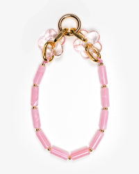 Pink Tube Beads Phone Charm