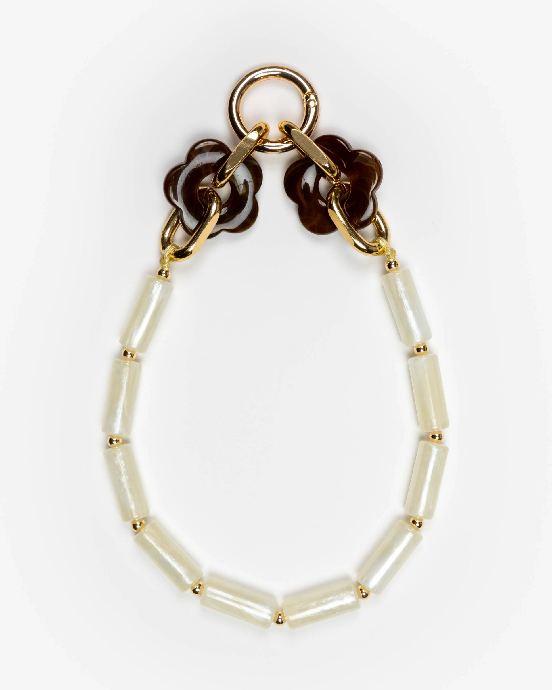 Pearl Tube Beads Phone Charm