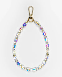 Rainbow Crystal Strand Phone Charm