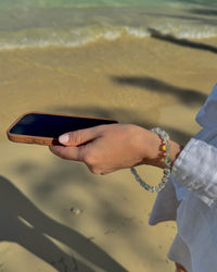 Rainbow Crystal Strand Phone Charm