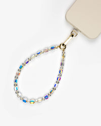 Rainbow Crystal Strand Phone Charm