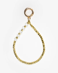 Gold Hearts Sparkle Phone Charm