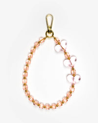 Pink Crystal Hearts Phone Charm