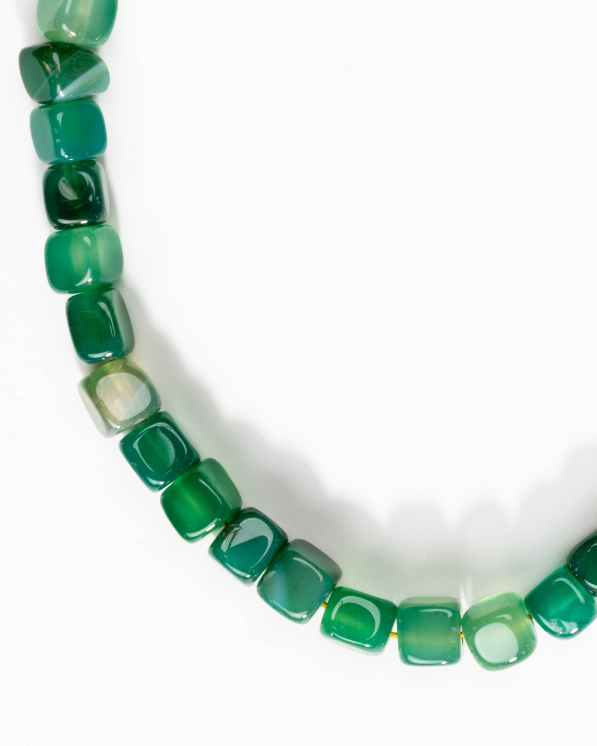 Emerald Green Agate Beads Phone Charm