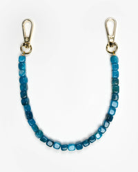 Ocean Blue Agate Beads Phone Charm