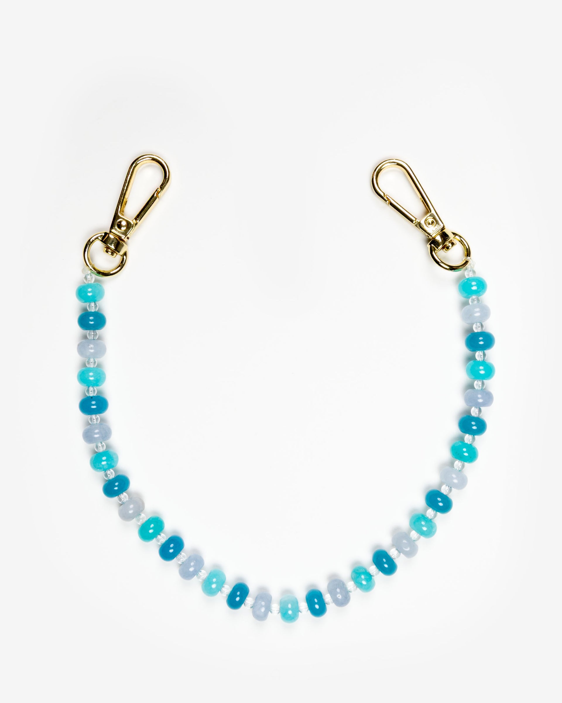 Blue Beads Phone Charm