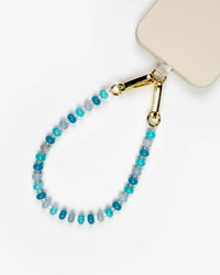 Blue Beads Phone Charm